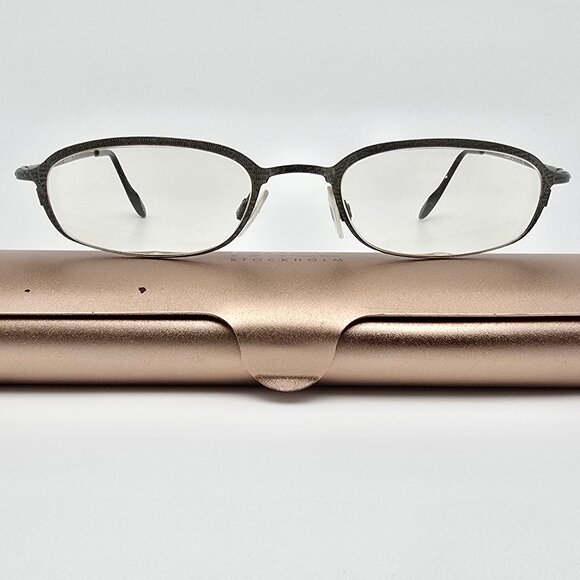 Face Stockholm Pleasant 357 Olive Green Eyeglasses Frame w/ Flexhinge and Case - Picture 1 of 15